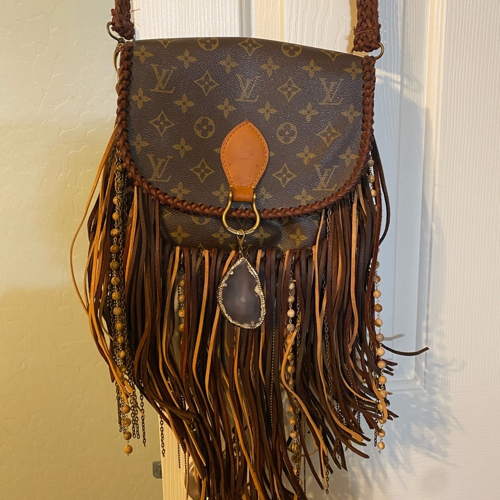 Louis Vuitton Monogram Brown Fringe Crossbody Bag